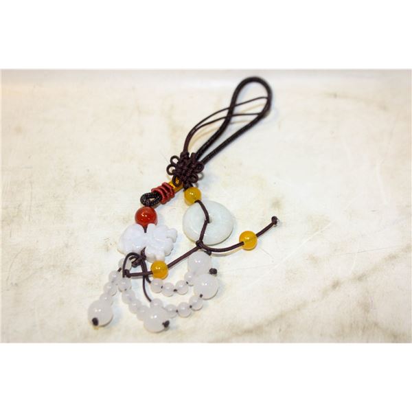 #95- NATURAL JADE JADITE & AGATE CAR & PHONE