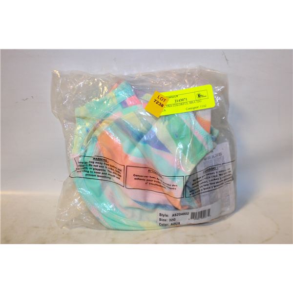 NEW LYRA COLORFUL BRA 32G AQUA