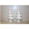 Image 1 : NEW EXCEART WHITE FOAM BUBBLE CHRISTMAS TREE 15.7"