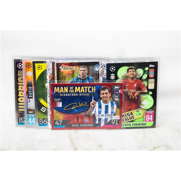 10 REFRACTORS SOCCER CARDS VARIOUS