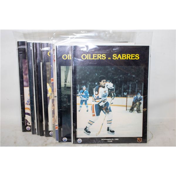 LOT OF 11 VINTAGE 1980’S EDMONTON OILERS