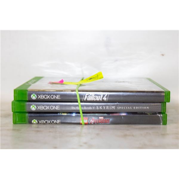 XBOX ONE LOT 3 GAMES FALLOUT 4, SKYRIM,