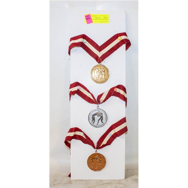 SET OF 1970 WORLD CHAMPIONSHIP MEDALS