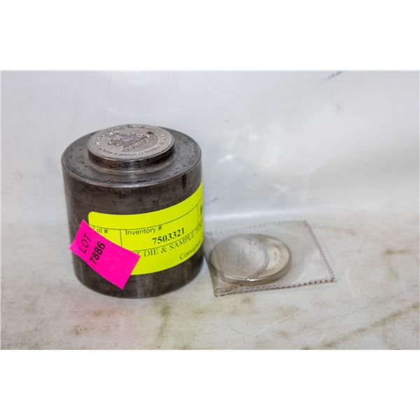 HAND CUT DIE & SAMPLE TOKEN