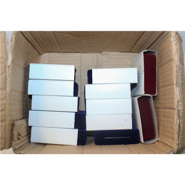 13 VELVET COIN BOXES