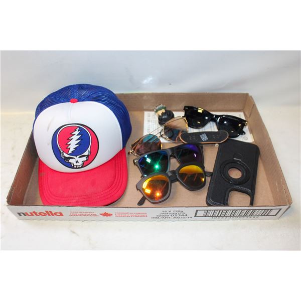 FLAT VARIOUS GOODS 4X SUNGLASSES