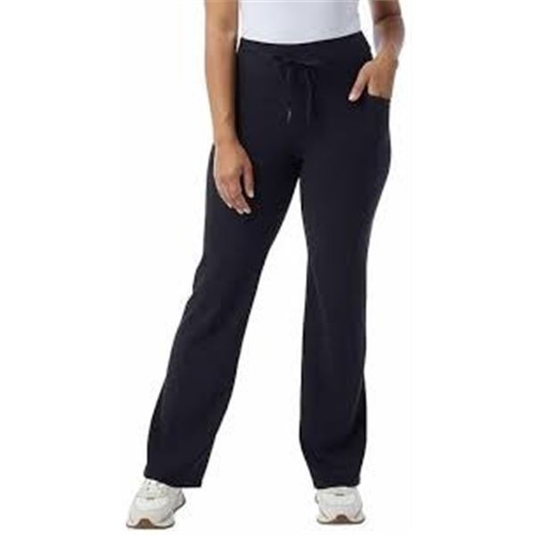 NEW WOMENS 32 DEGREE YOGA PANTS BLACK LARGE