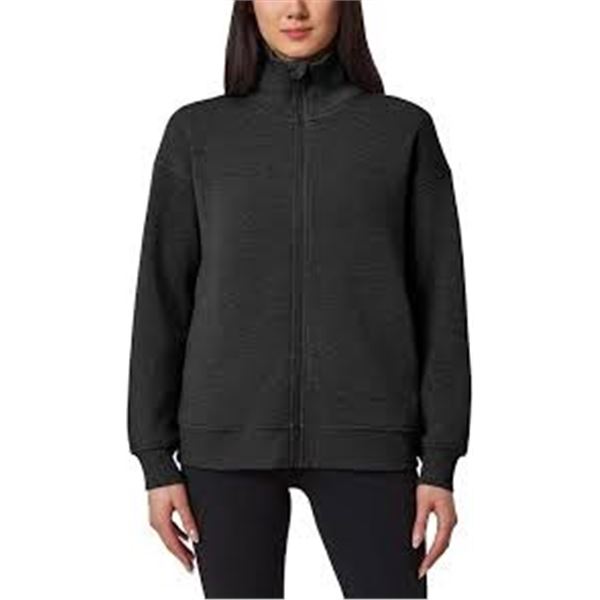 NEW WOMENS MONDETTA FULL ZIP BLACK LARGE