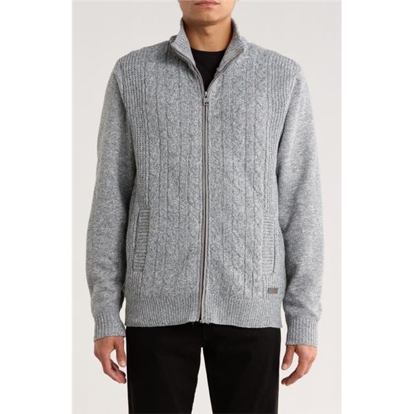 NEW BUFFALO DAVID BITTON CABLE KNIT CARDIGAN XXL