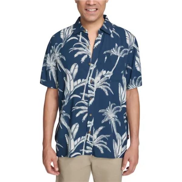 NEW MARGARITAVILLE BUTTON UP PALM TREES SIZE XXL
