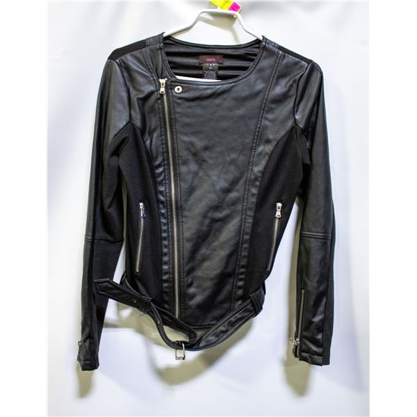 LADIES "MARK" FAUX LEATHER JACKET