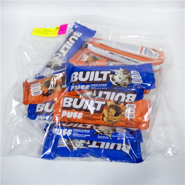 REPACKED 12 X 40G BUILT PROTEIN BARS VARIETY PACK