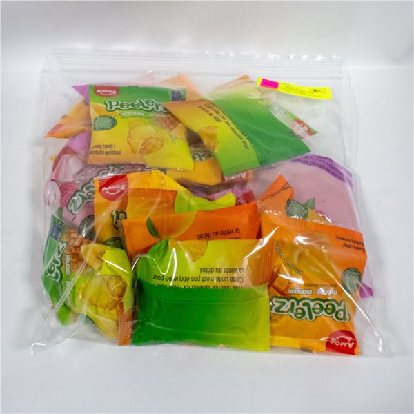 REPACKED 24 AMOS PEELERZ ASSORTED FRUIT CANDY