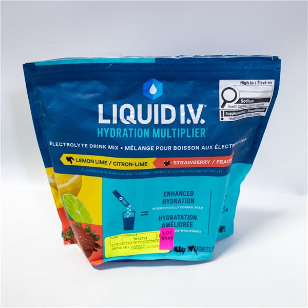 21 X 10G LIQUID IV ELECTROLYTE DRINK MIX VARIETY