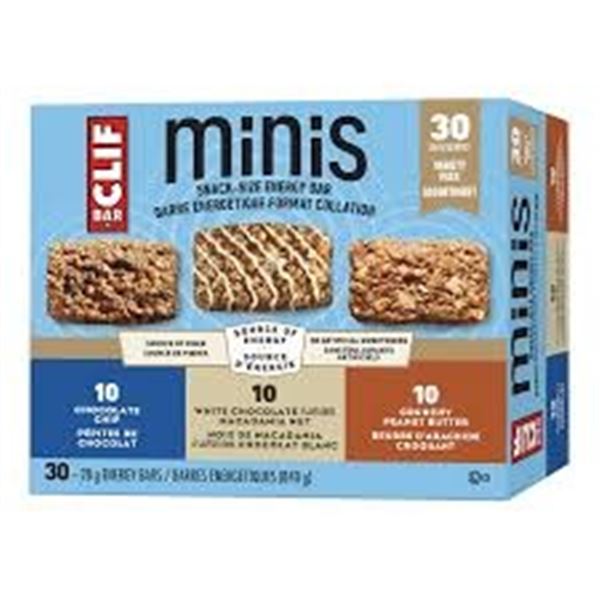 30 X 28G CLIF BAR MINI SNACK-SIZE ENERGY BARS
