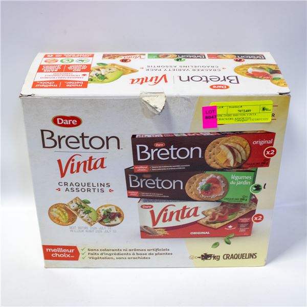 5PK DARE BRETON VINTA CRACKERS ASSORTED