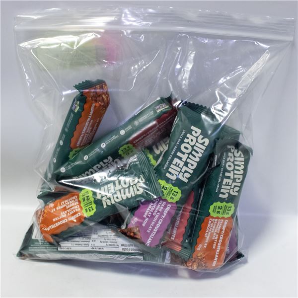 REPACKED 15 X 40G SIMPLY PROTEIN BARS VARIETY PACK