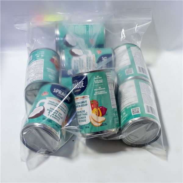 8 X 398ML SPRAGUE THAI COCONUT CHICKEN SOUP