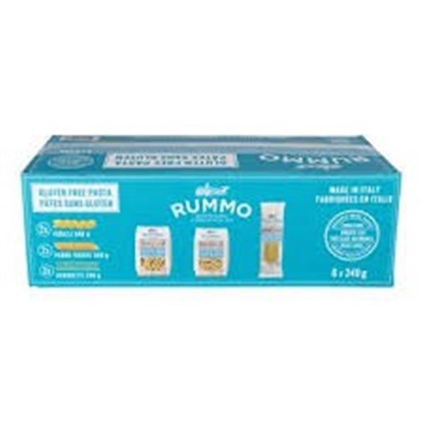 6 X 340G RUMMO ASSORTED PASTAS GLUTEN FREE