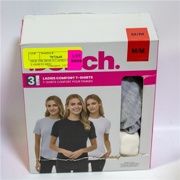 NEW 2PK BENCH LADIES COMFORT T-SHIRTS MED