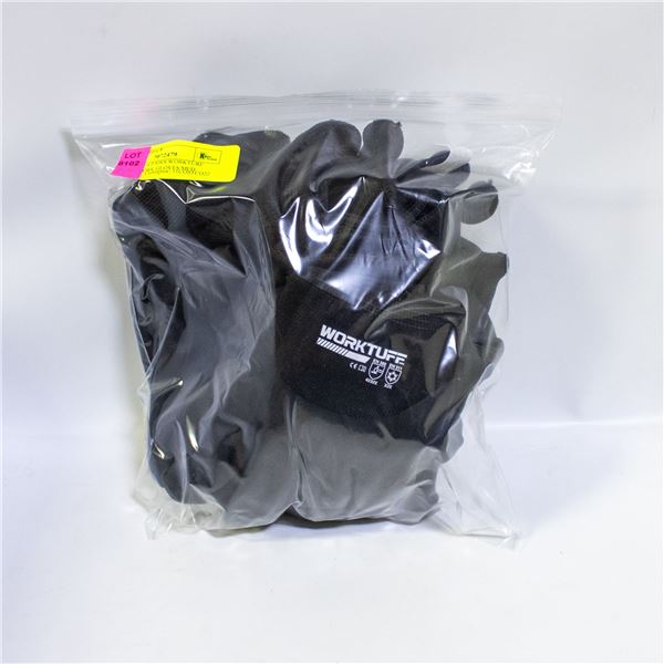 REPACKED 4 PAIRS WORKTURF WINTER WORK GLOVES MED