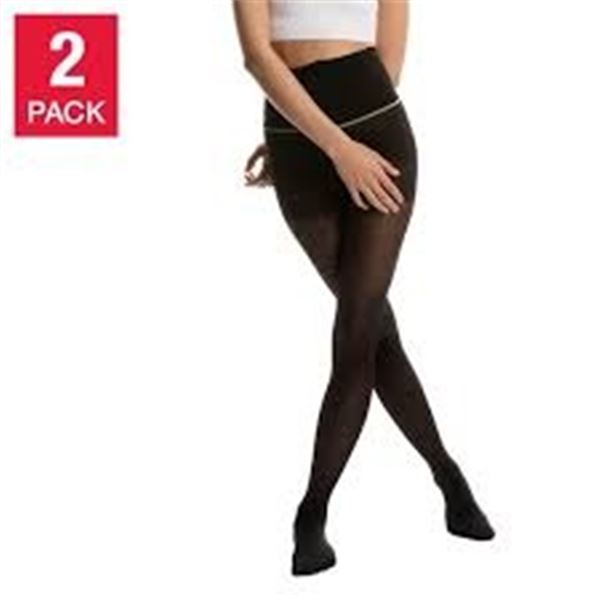 NEW W BOX 2PK SHEERTEX STUBBONLY TIGHTS LARGE