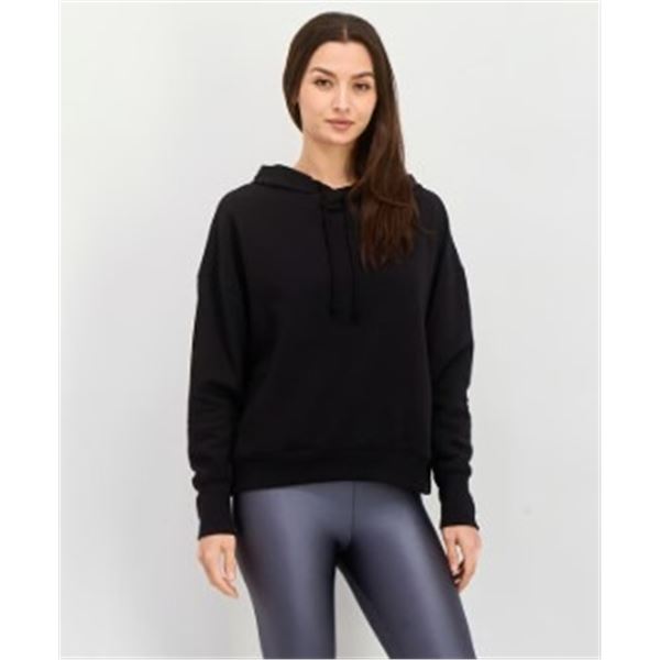 NEW SAGE COLLECTIVE WOMENS BLACK HOODED SHIRT