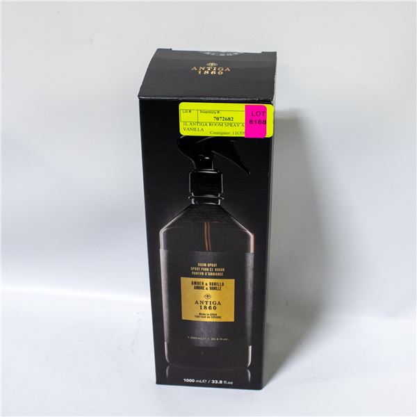 1L ANTIGA ROOM SPRAY AMBER & VANILLA