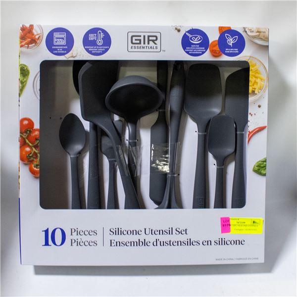 NEW GIR 10PC SILICONE UTENSILS SET