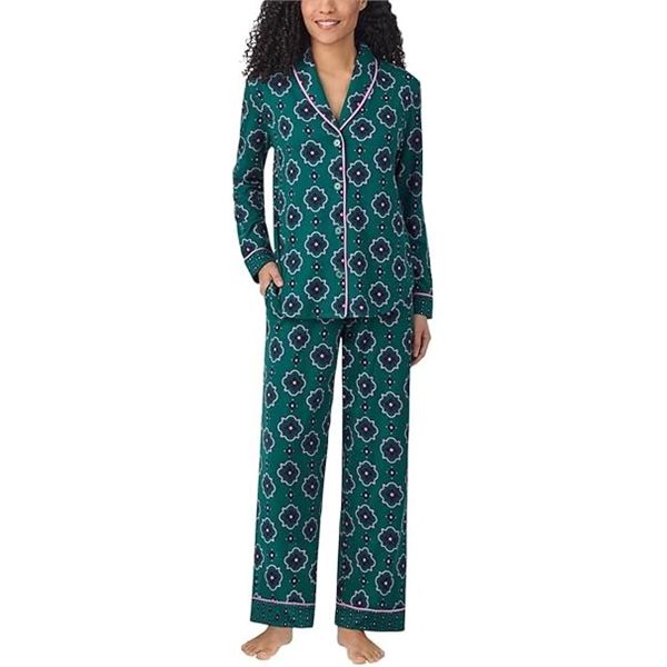 NEW ROOM SERVICE 2 PC SHAWL COLLAR PAJAMA SET SZ S