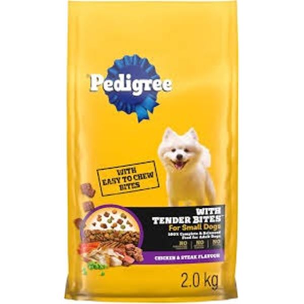2.0KG PEDIGREE W TENDER BITES FOR SMALL DOGS