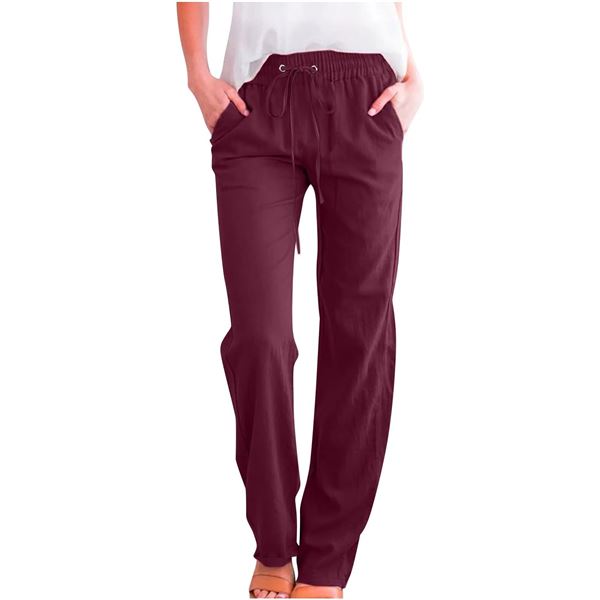 NEW BUFFALO DAVID BITTON BURGUNDY LOUNGE PANTS SM