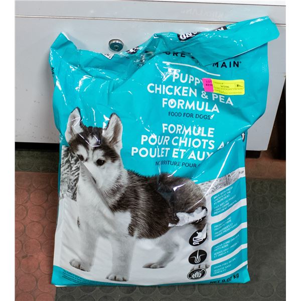9.07KG KIRKLAND PUPPY CHICKEN & PEA FORMULA