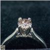 Image 1 : 14KT WHITE GOLD 0.5CT COLOR DIAMOND RING SZ 4.5