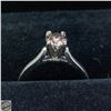 Image 2 : 14KT WHITE GOLD 0.5CT COLOR DIAMOND RING SZ 4.5