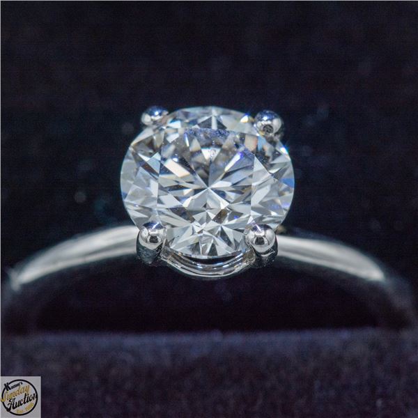 14KT WHITE GOLD 2.1CT LAB DIAMOND RING SZ 6