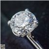 Image 2 : 14KT WHITE GOLD 2.1CT LAB DIAMOND RING SZ 6