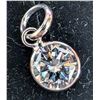 Image 1 : 10KT WHITE GOLD LAB DIAMOND PENDANT