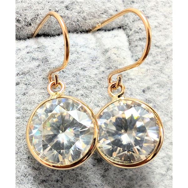 10K(0.91G) MOISSANITE (3CT) EARRINGS