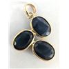 Image 1 : 10K 1.08G BLUE SAPPHIRE 3.3CT PENDANT