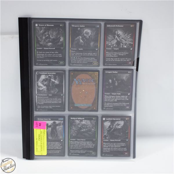 BINDER OF 53 MAGIC THE GATHERING COLLECTIBLE CARDS