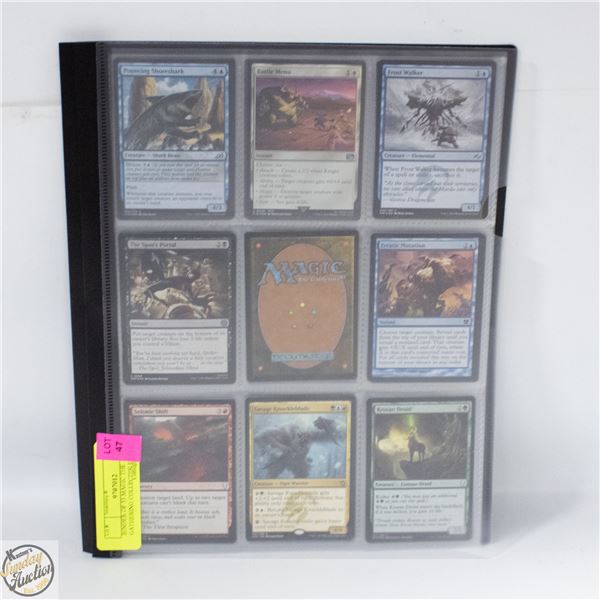 BINDER OF 53 MAGIC THE GATHERING COLLECTIBLE CARDS