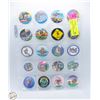 Image 1 : SHEET WITH 20 CANADA GAMES POGS SERIES 2