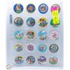 Image 1 : SHEET WITH 20 CANADA GAMES POGS SERIES 2