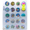 Image 1 : SHEET WITH 20 CANADA GAMES POGS SERIES 2