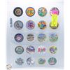 Image 1 : SHEET WITH 20 CANADA GAMES POGS SERIES 2