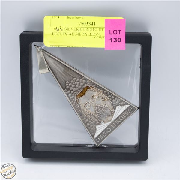101.3G SILVER CHRISTO ET ECCLESIAE MEDALLION