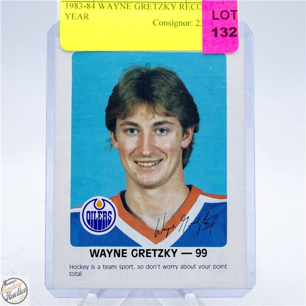 1983-84 WAYNE GRETZKY RECORD YEAR
