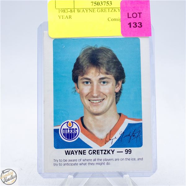 1983-84 WAYNE GRETZKY RECORD YEAR