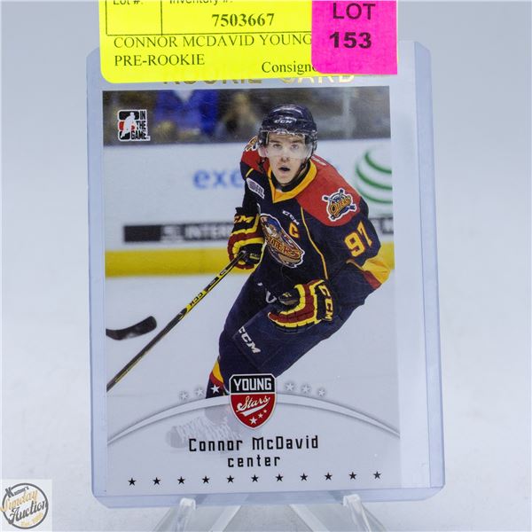CONNOR MCDAVID YOUNG STARS PRE-ROOKIE